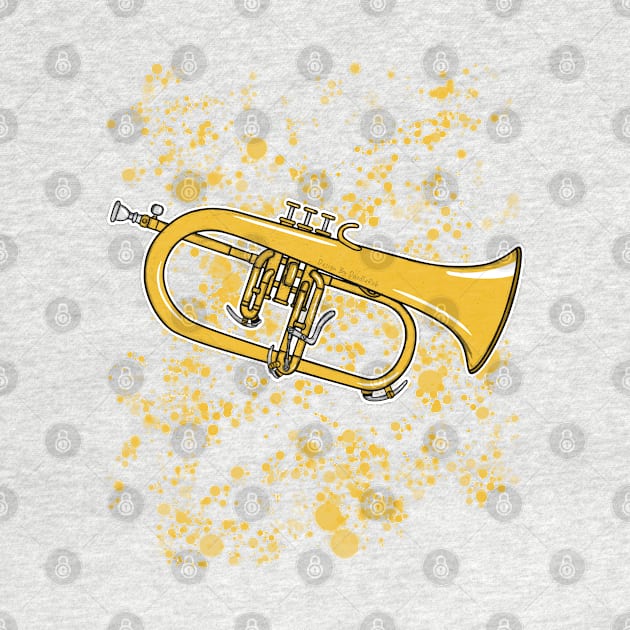 Flugelhorn Teacher Hornist Brass Musician by doodlerob